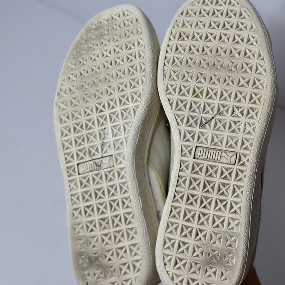 MCM x Puma US8 Classic White Suede Women’s Sneakers - Picture 8 of 16